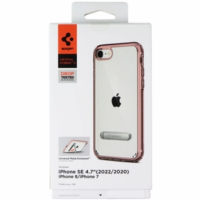 Compact Build Spigen Crystal Hybrid S Case for Apple iPhone SE (3rd/2nd Gen)/8/7 - Rose Gold