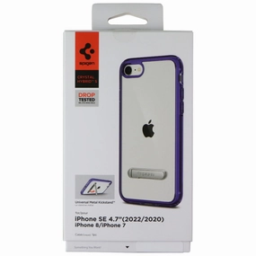 Minimal Surface Layer Spigen Crystal Hybrid S Case for iPhone SE (3rd/2nd Gen)/8/7 - Clear/Blue