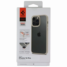 Spigen Crystal Hybrid Series Case for Apple iPhone 14 Pro - Beige Modern Grip Design
