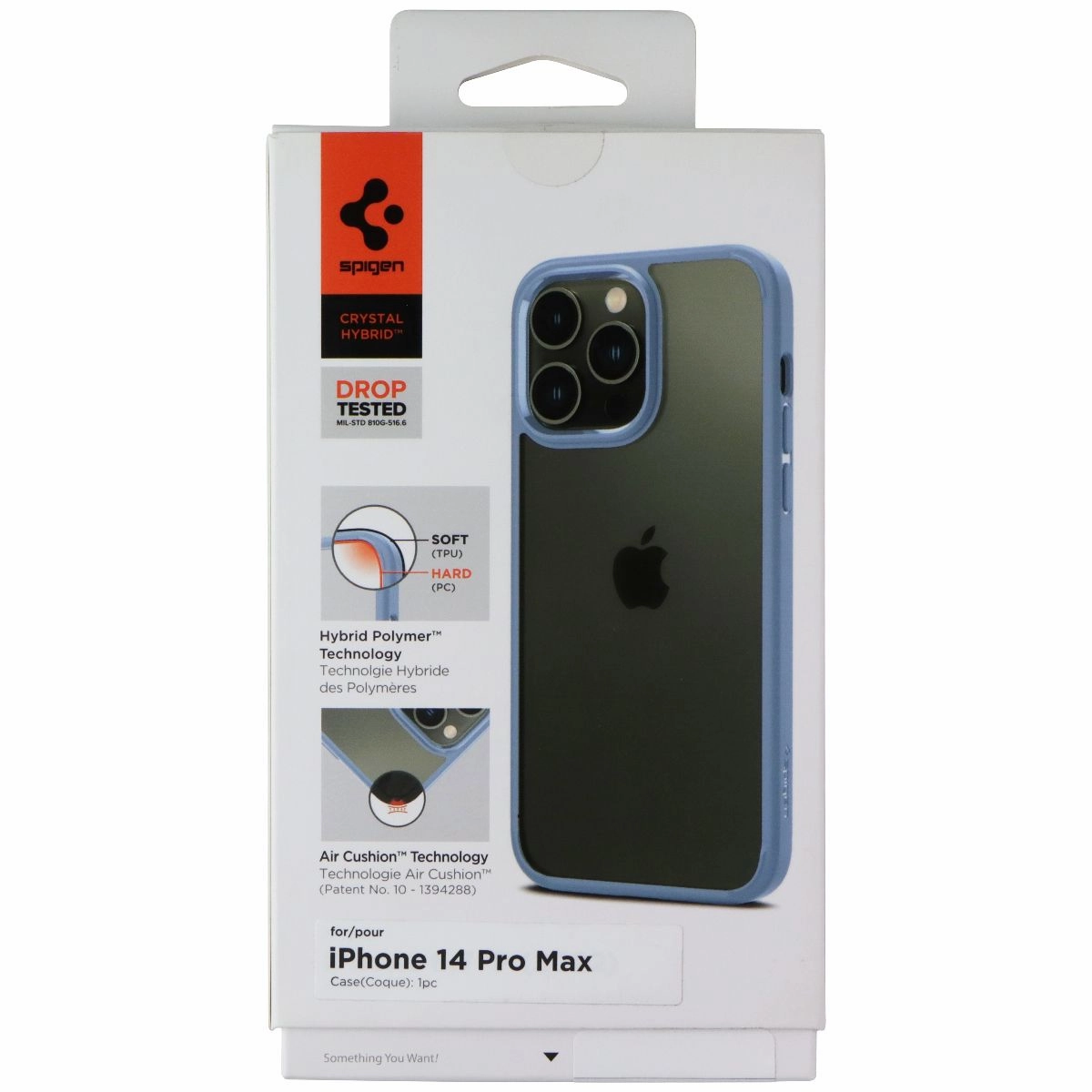 Spigen Crystal Hybrid Series Case for Apple iPhone 14 Pro Max - Sierra Blue Modern Look Creative Accent