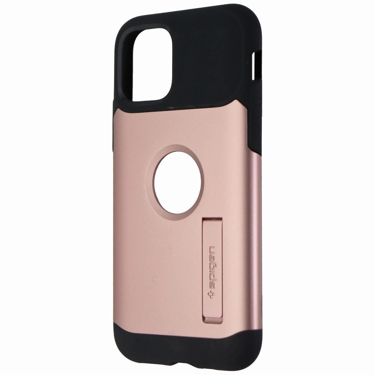 Practical Design Durable Finish Layer Spigen Slim Armor Series Case for Apple iPhone 11 Pro - Rose Gold/Black