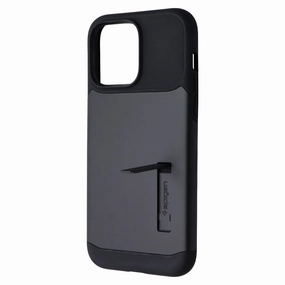 Hybrid Texture Layer Spigen Slim Armor Series Case with Kickstand for Apple iPhone 14 Pro Max - Black