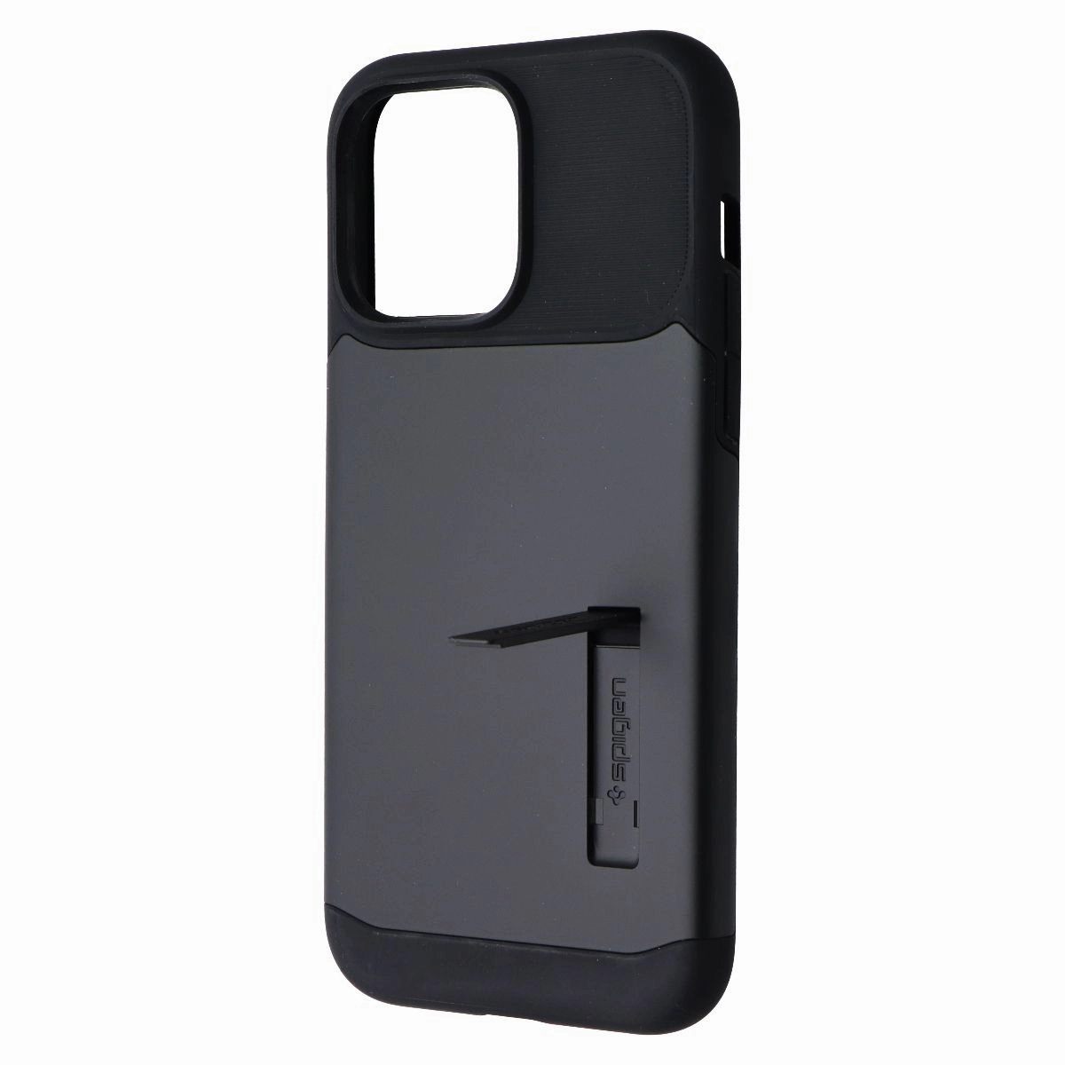 Hybrid Texture Layer Spigen Slim Armor Series Case with Kickstand for Apple iPhone 14 Pro Max - Black