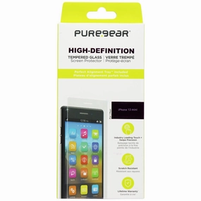 screen shield accessory PureGear High Definition Tempered Glass Screen for Apple iPhone 13 Mini