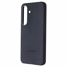 Minimal Detail Texture Luxury Layer Texture Samsung Official Silicone Case for Galaxy S25 - Black
