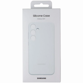 Samsung Official Silicone Case for Samsung Galaxy S24  (Plus) - White Trendy Design