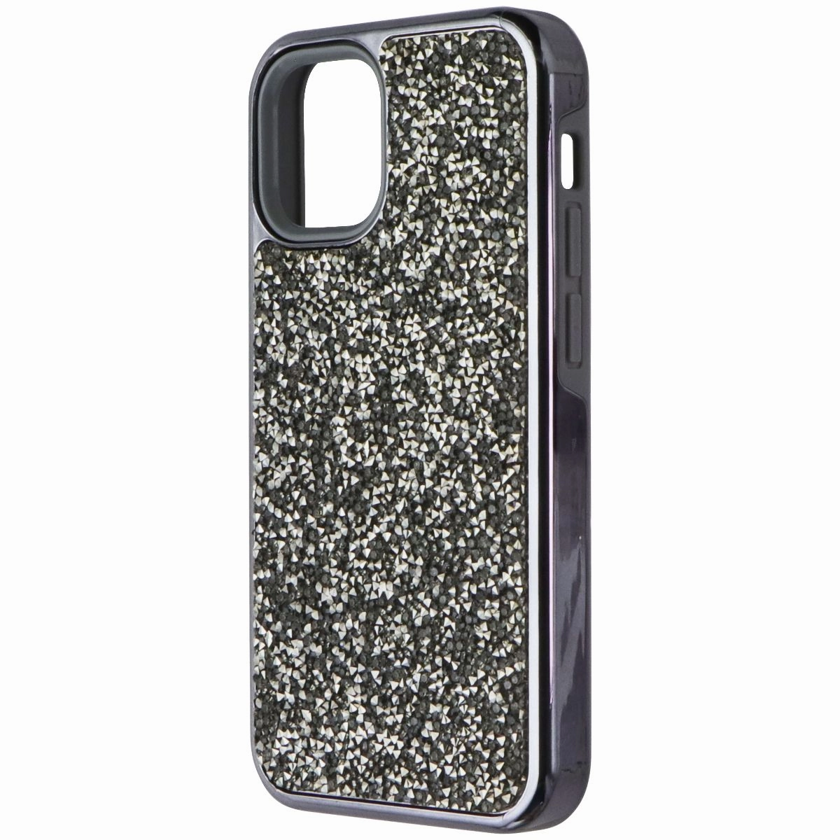 Airium Premium Case for Apple iPhone 12 Mini - Gun Metal Crystals Soft Finish Texture