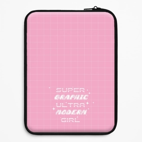 Simple Look Super Graphic Ultra Modern Girl - Chappell Laptop Sleeve