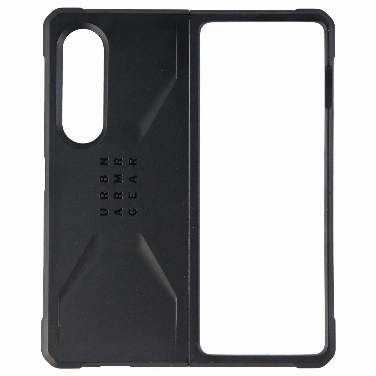 Urban Armor Gear Civilian Series Hard Case for Galaxy Z Fold3 5G (2021) - Black Sleek Texture Protective Look