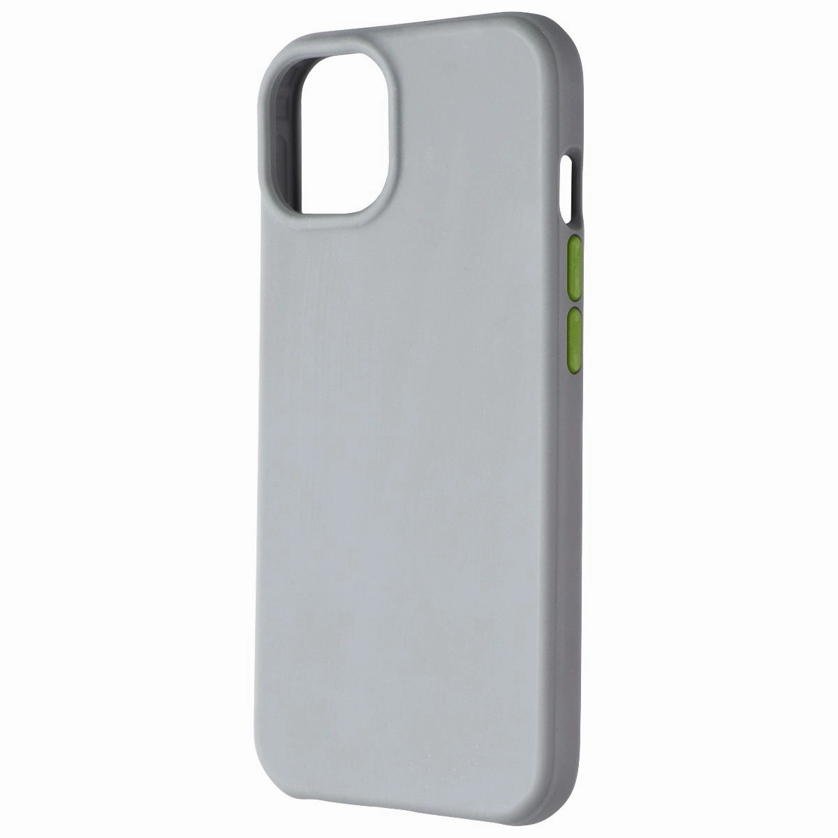 Tech21 EcoSlim Series Soft Case for Apple iPhone 13 - Gray/Lime Wireless Charging Compatible
