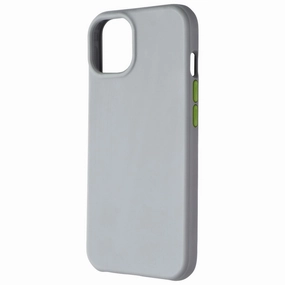 Tech21 EcoSlim Series Soft Case for Apple iPhone 13 - Gray/Lime Wireless Charging Compatible