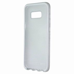 High gloss Tech21 Evo Check Protective Case Cover for Samsung Galaxy S8  - Clear / White