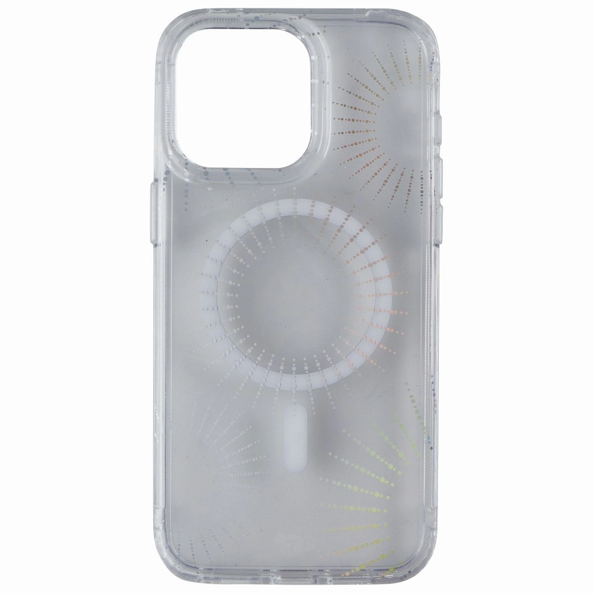 Tech21 Evo Sparkle for MagSafe for Apple iPhone 15 Pro Max - Lunar Clear Modern Edge Layer Rugged Outline