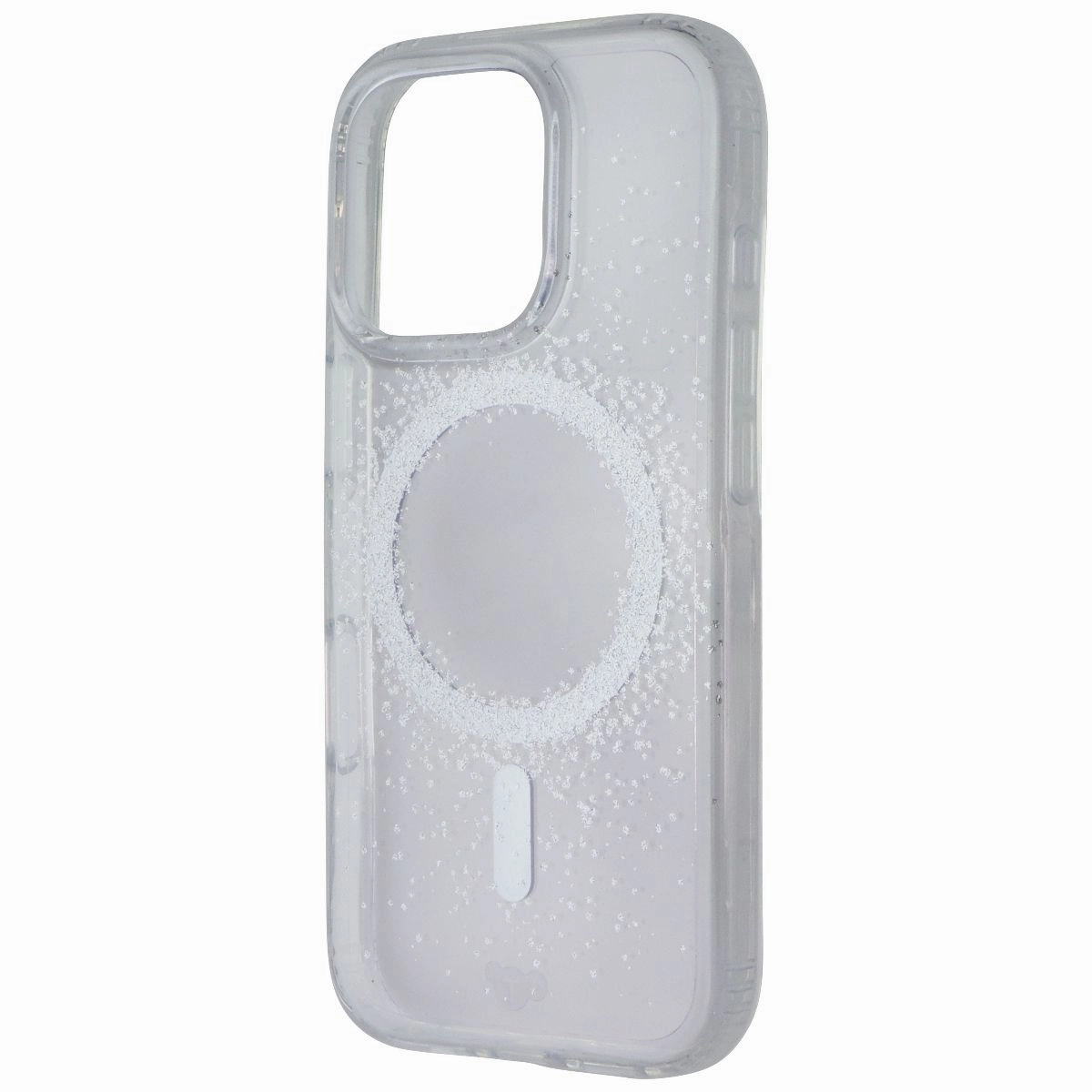Tech21 Evo Sparkle for MagSafe for Apple iPhone 16 Pro - Clear/Silver Handcrafted Design Lightweight texture