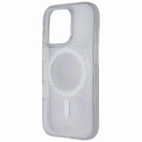 Tech21 Evo Sparkle for MagSafe for Apple iPhone 16 Pro - Clear/Silver Handcrafted Design Lightweight texture