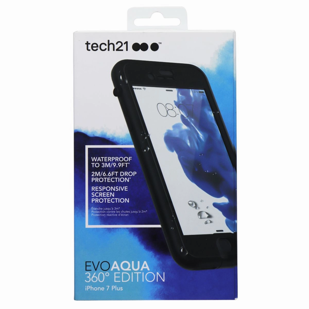 Tech21 EVOAQUA 360 Edition Case for Apple iPhone 7 Plus - Black Elegant Touch