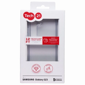 Tech21 EvoClear Series Case for Samsung Galaxy S23 - Clear Printed Artwork