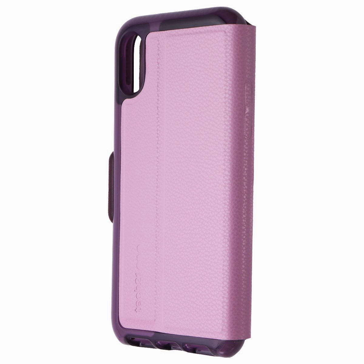Elegant Surface Texture Matte Pattern Tech21 EvoWallet Series Protective Case for Apple iPhone Xs/X - Orchid Purple