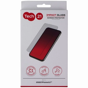 Tech21 Impact Glass Screen Protector for Apple iPhone 14 Plus - Clear Tempered Shield