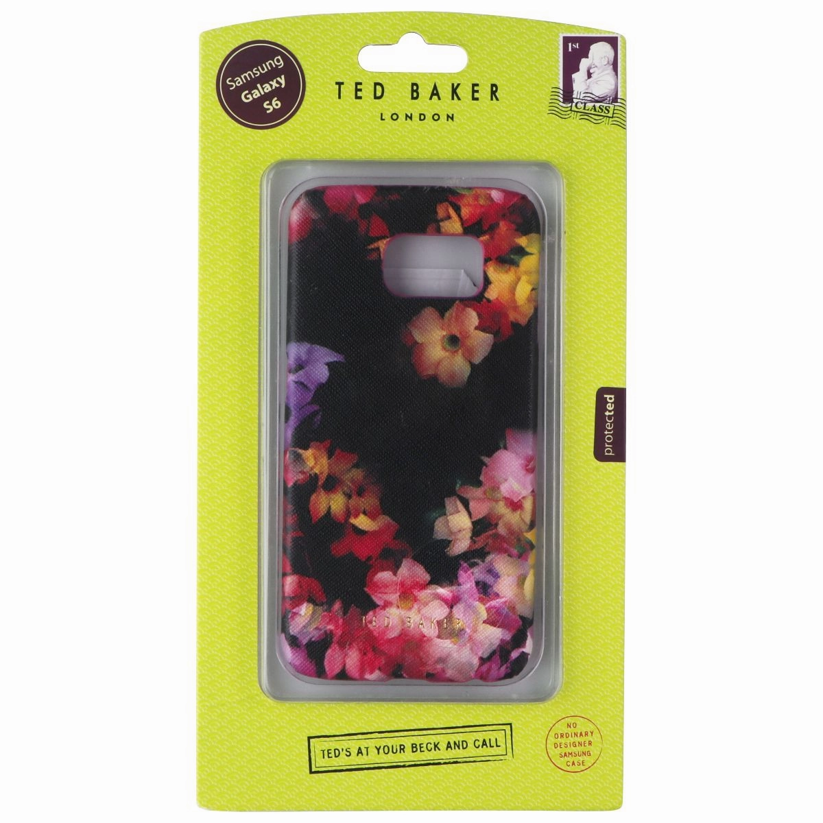 Smooth Detail Rugged Feel Ted Baker London Case for Samsung Galaxy S6 - Floral Crosshatch