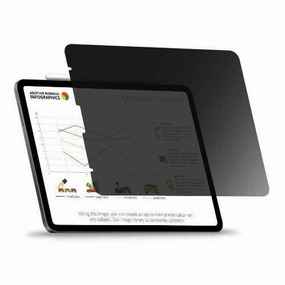 Zerodamage HD Privacy Glass Screen Protector - iPad Pro 12.9" (4th, 5th, and 6th Generation) Scratch Shield Elite Nano Protection Film