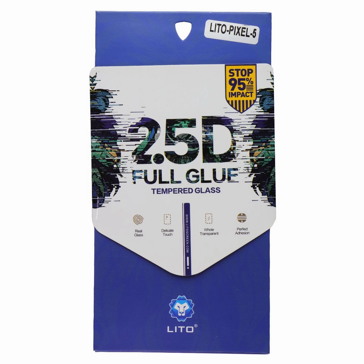 Smooth Touch Guard Glass Film LITO 2.5D Full Glue Tempered Glass Screen Protector for Google Pixel 5