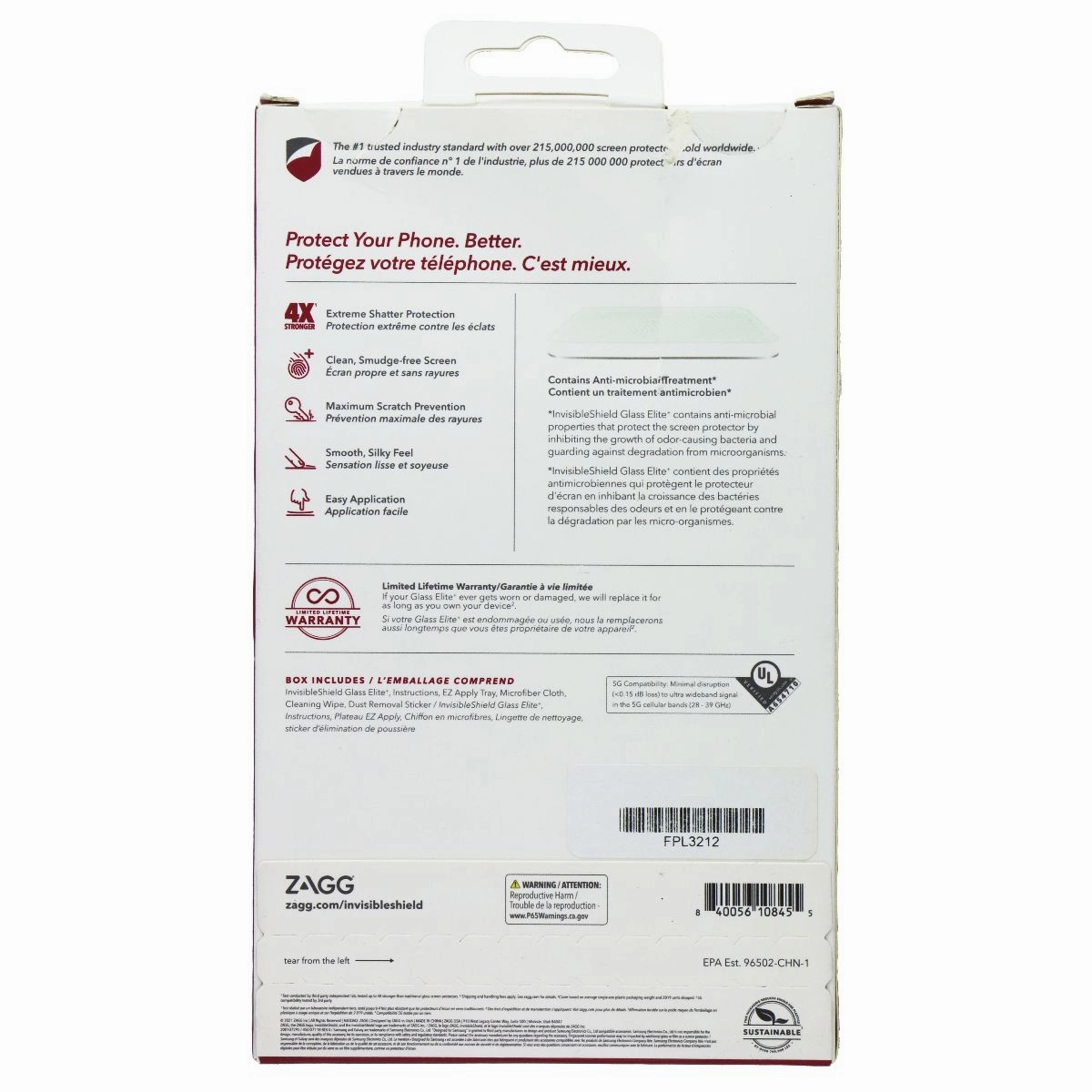 ZAGG (Glass Elite ) Screen Protector for Samsung Galaxy A02 and A32 5G Ultra-Thin Glass Device Armor