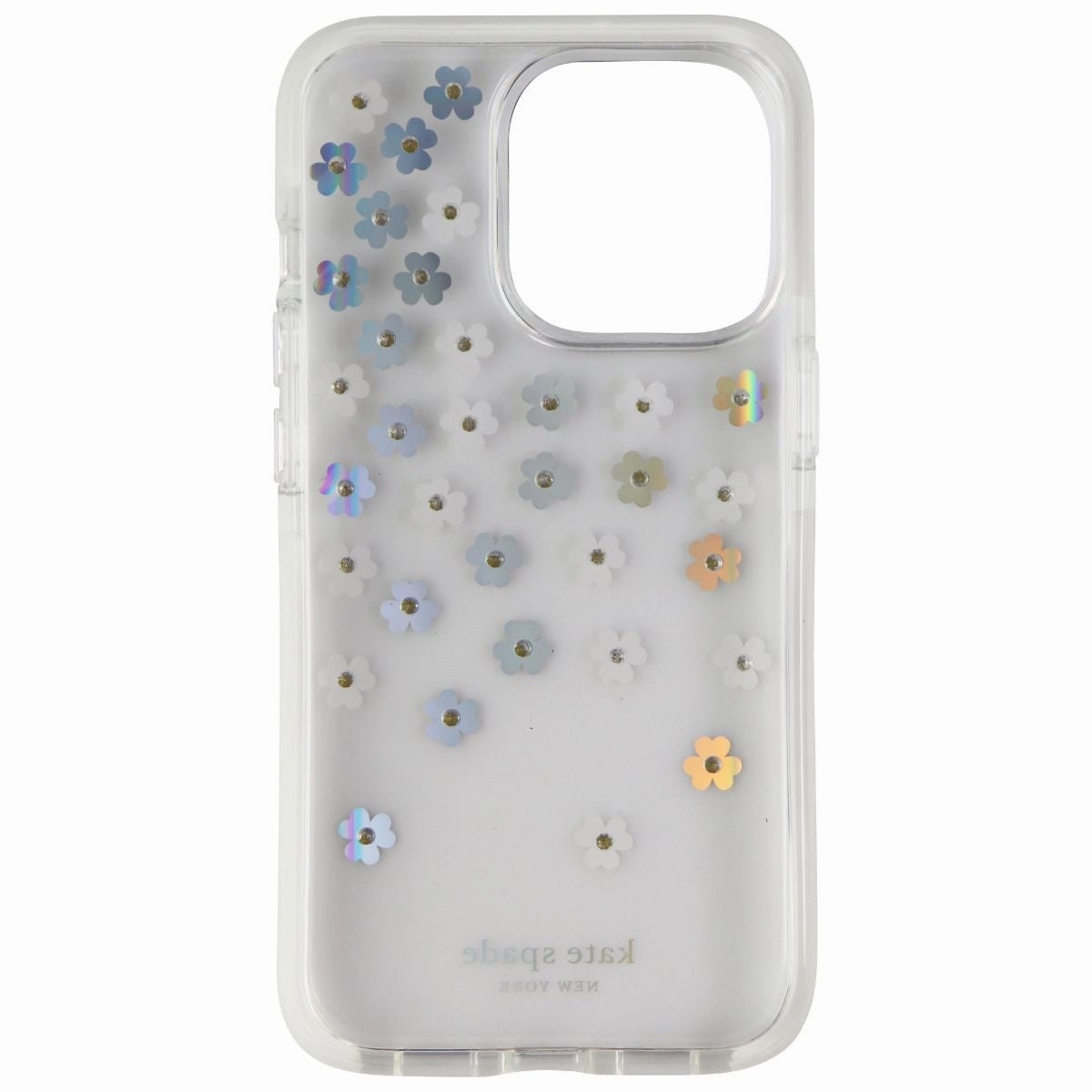 Kate Spade Hardshell Case for iPhone 13 Pro - Scattered Flower/Clear Durable Design Texture Compact Grip