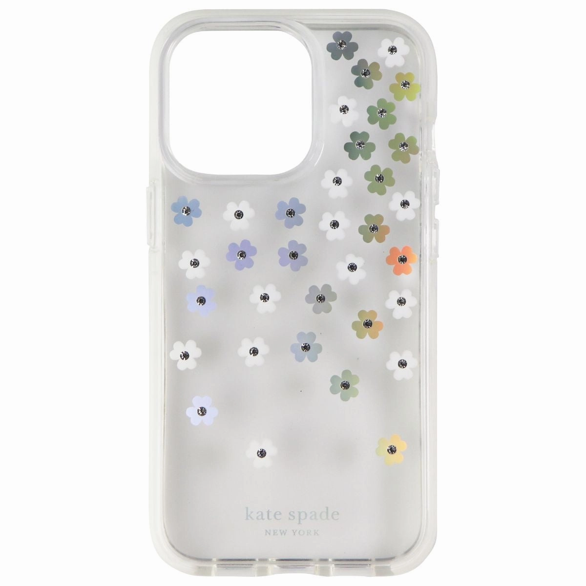 Soft Protection Edge Soft Feelings Kate Spade Hardshell Case for iPhone 13 Pro - Scattered Flower/Clear