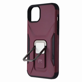 Modern feature Port Protection MyBat Pro Stealth Series Kickstand Case for Apple iPhone 14 Plus - Plum