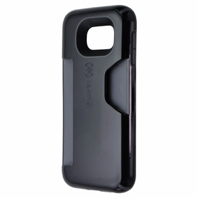 Fashion Texture Premium Texture Speck Candyshell Card Series Wallet Case for Samsung Galaxy S6 - Black / Grey