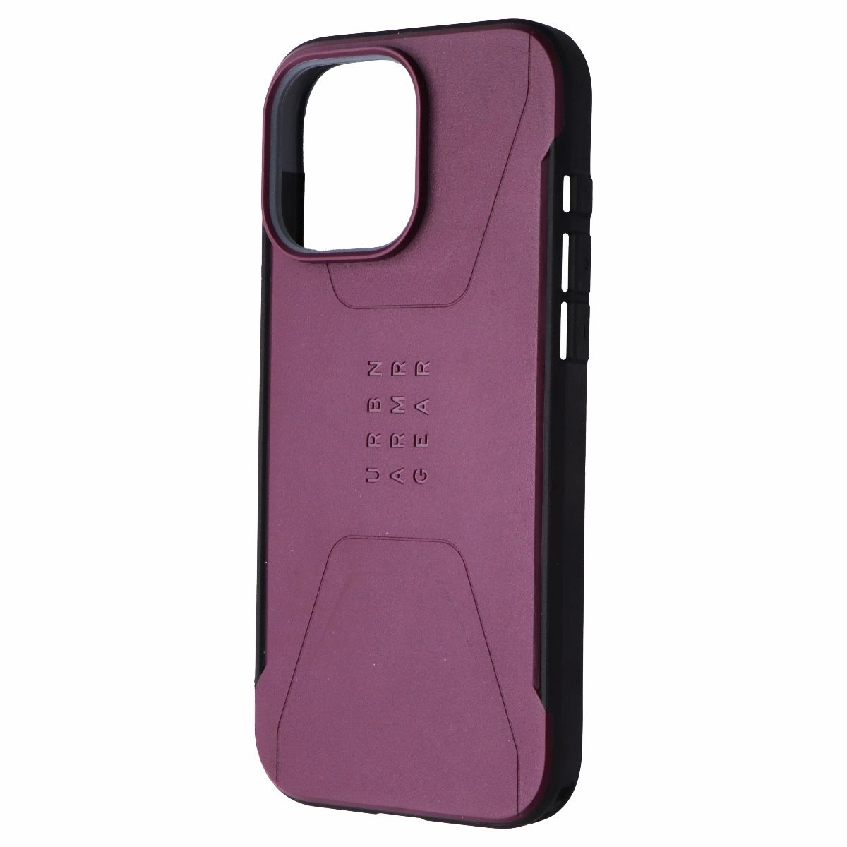 Urban Armor Gear Civilian Case for MagSafe for iPhone 16 Pro Max - Bordeaux Modern Grip Design Casual Design