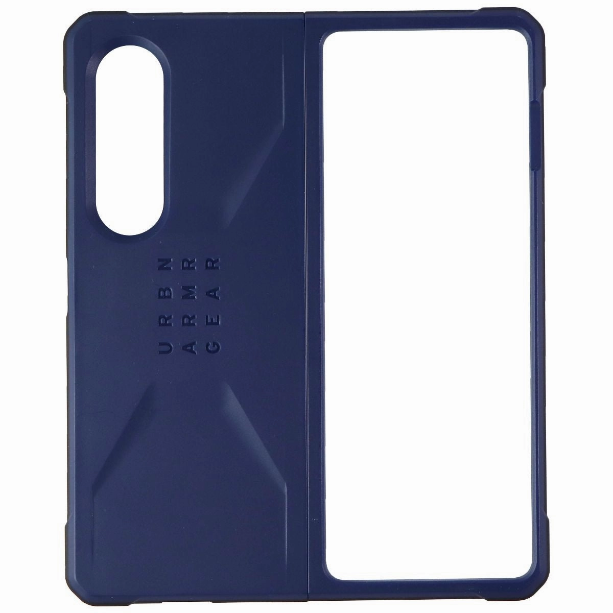 Compact Texture Layer UAG Civilian Series Hard Case for Galaxy Z Fold3 5G (2021) - Mallard Blue