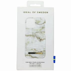 Tough Grip iDeal of Sweden Hard Case for Apple iPhone 12 mini - Golden Pearl Marble