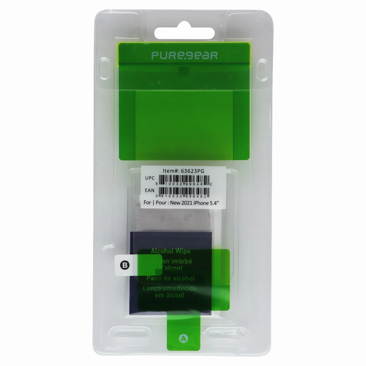 Ultra Smooth Home use PureGear Tempered Glass for Apple iPhone 13 Mini - Clear (BULK) 63623PG