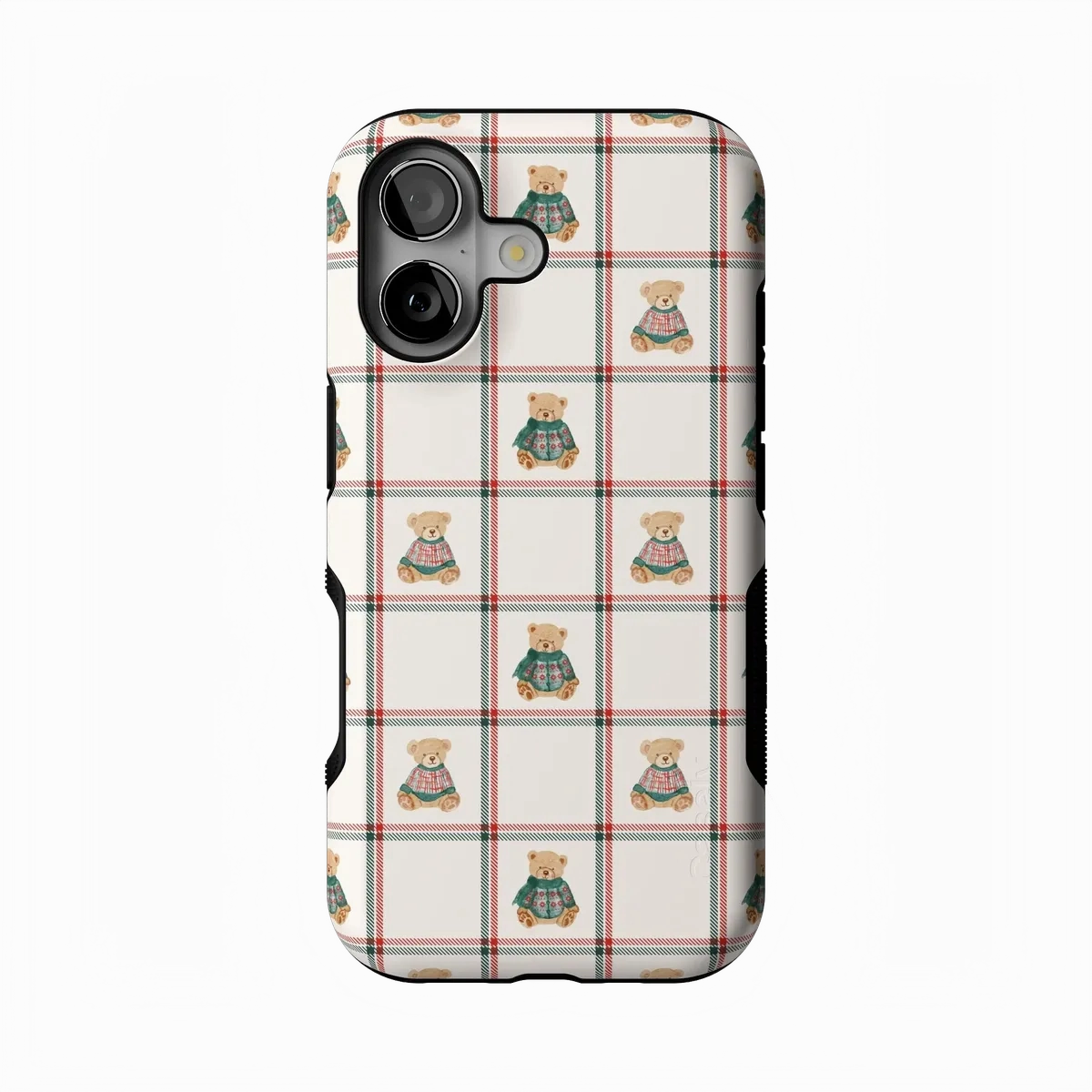 Bear Hugs | Teddy Squares Case Classic Grip Colorful Finish