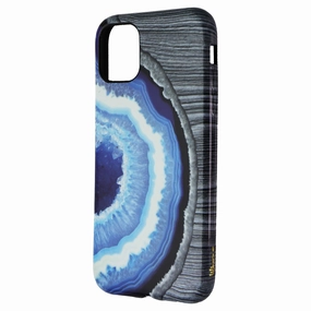 Soft Silicone Soft Cushion Unique London Eco-Friendly Back Case for Apple iPhone 11 and XR - Blue Geode