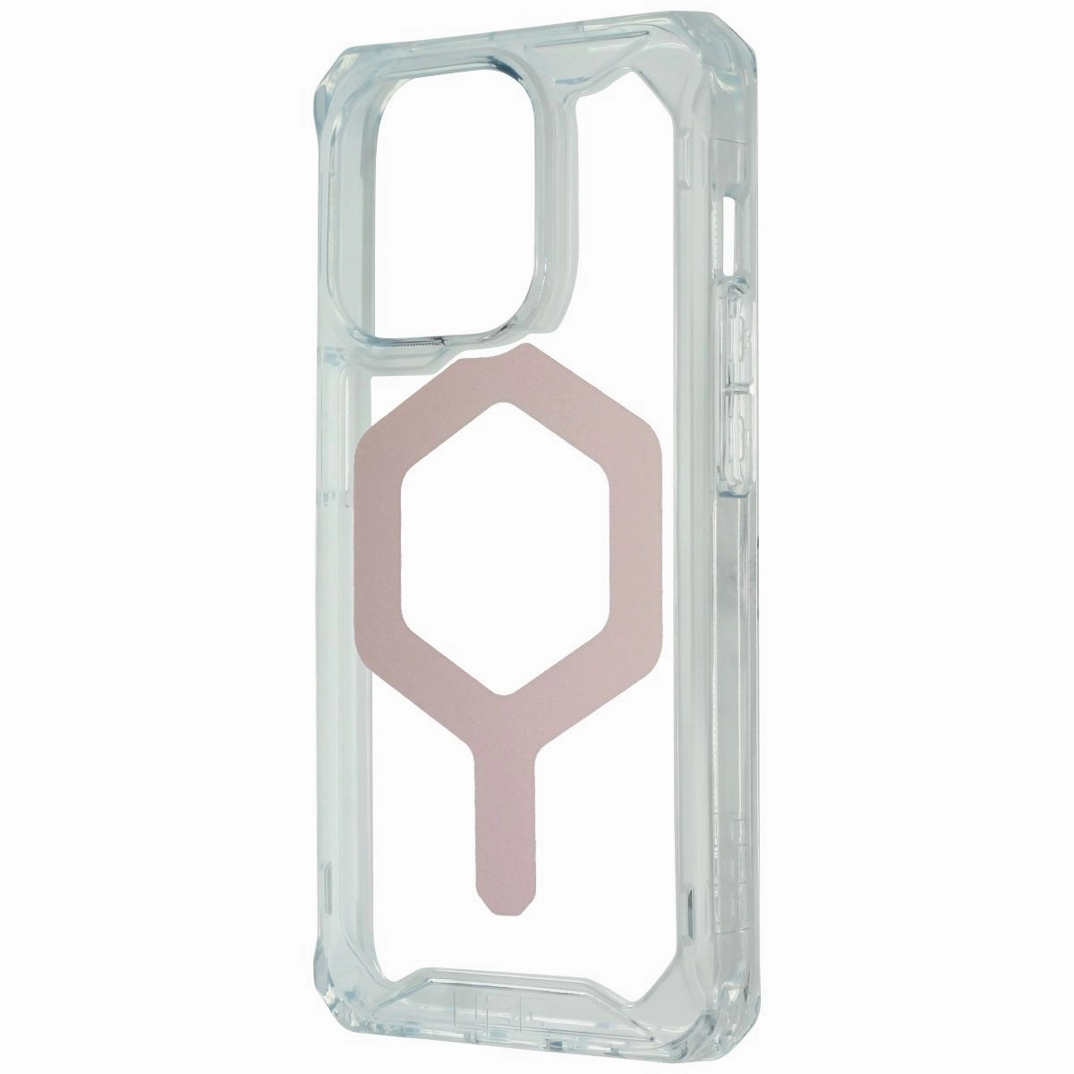Daily Grip Light Shield Urban Armor Gear Plyo Series Case for MagSafe for iPhone 15 Pro - Ice/Rose Gold