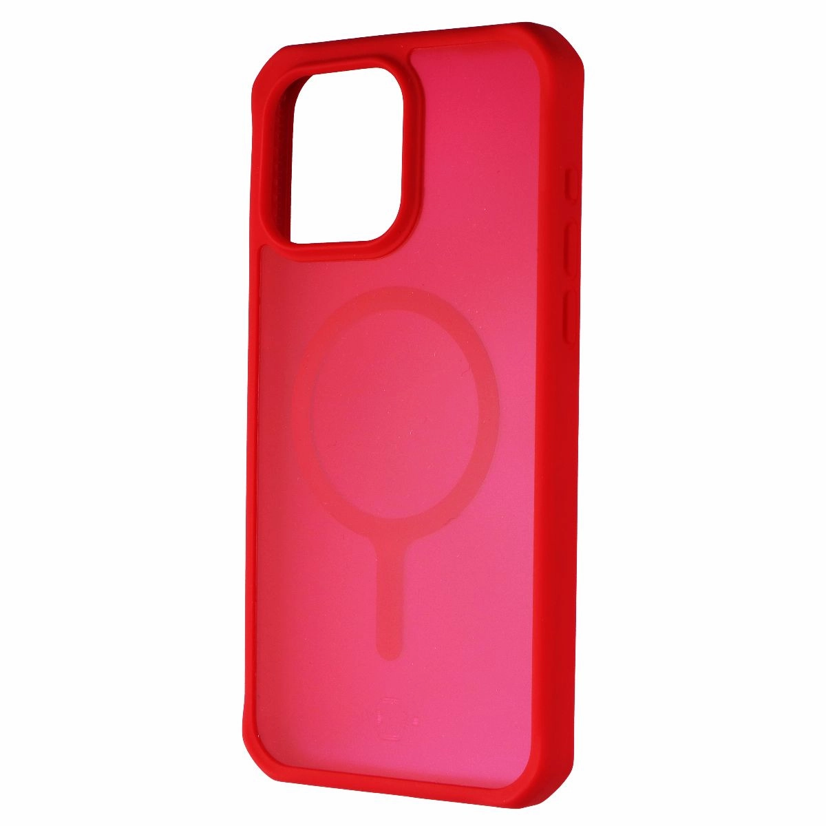 ITSKINS Hybrid_R // Frost Case for MagSafe for Apple iPhone 15 Pro Max - Red Soft Material Hybrid Finish Texture