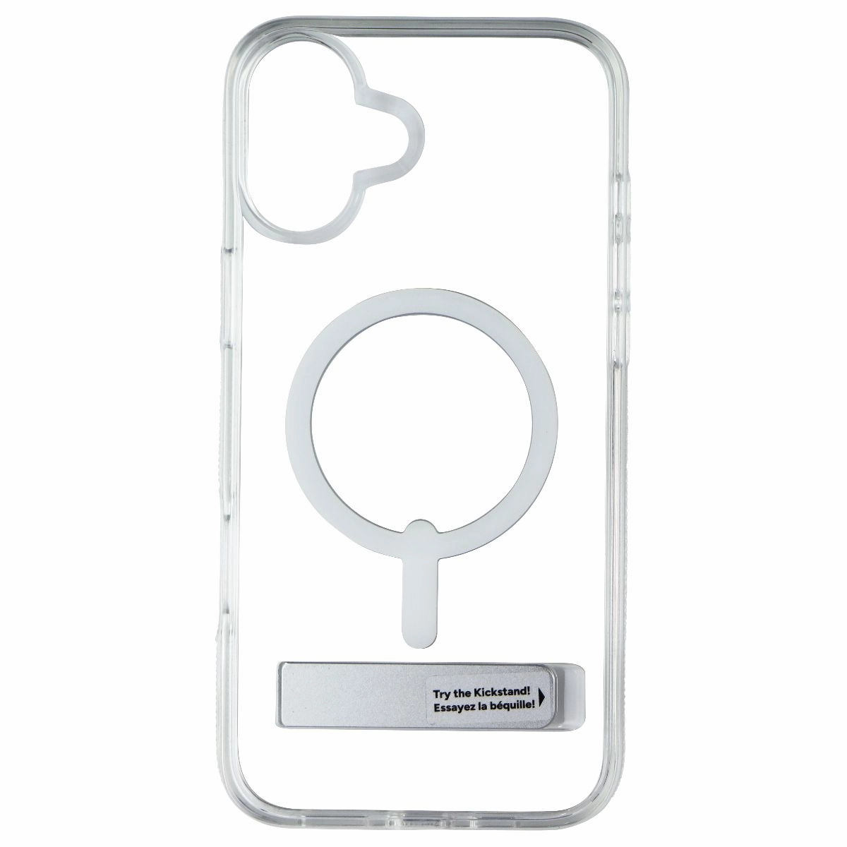 Unique Pattern ZAGG Crystal Palace Snap Kickstand Case for MagSafe for iPhone 16 Plus - Clear