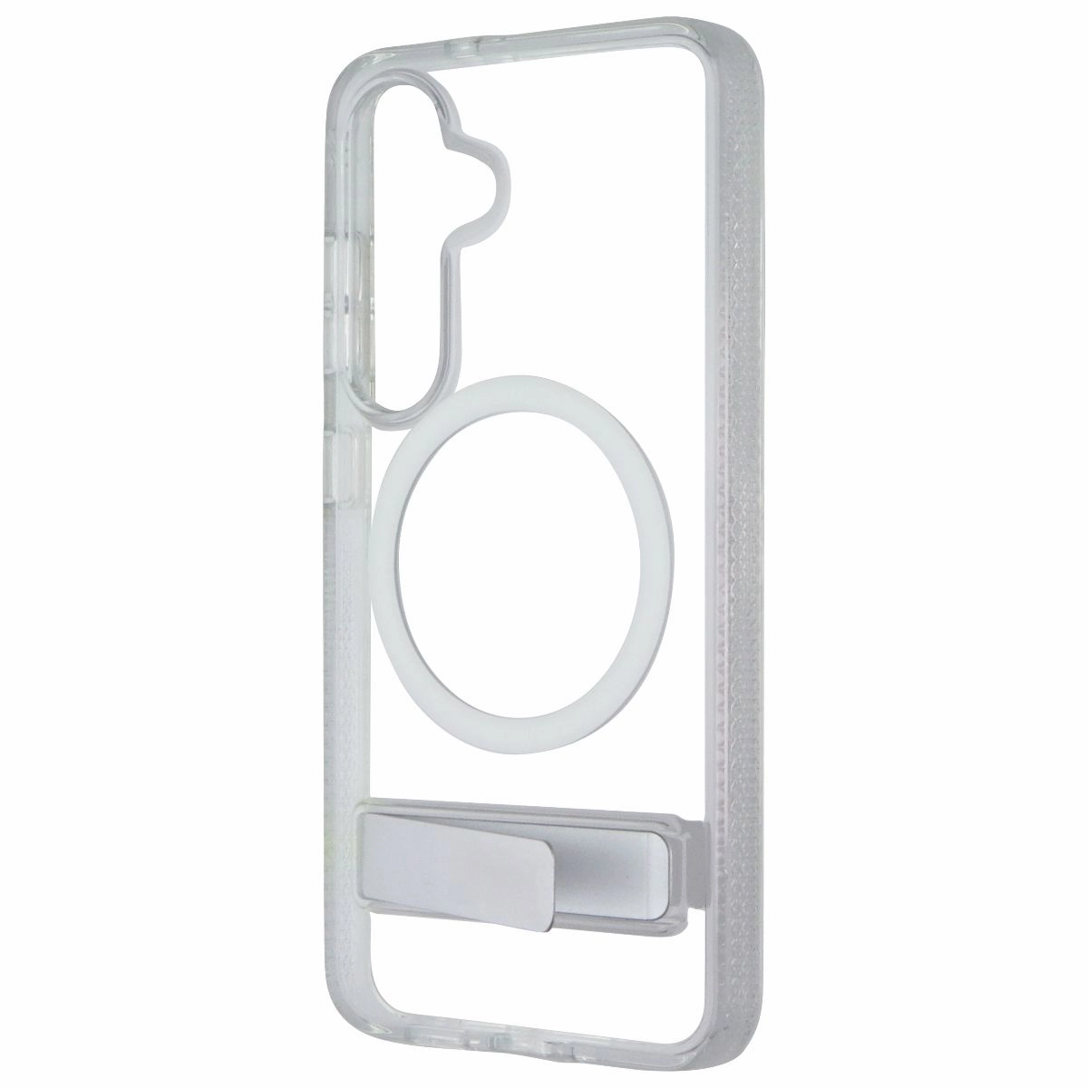 ZAGG Crystal Palace Snap Magnetic Kickstand Case for Samsung Galaxy S25 - Clear Strong Outline Soft Layered Design