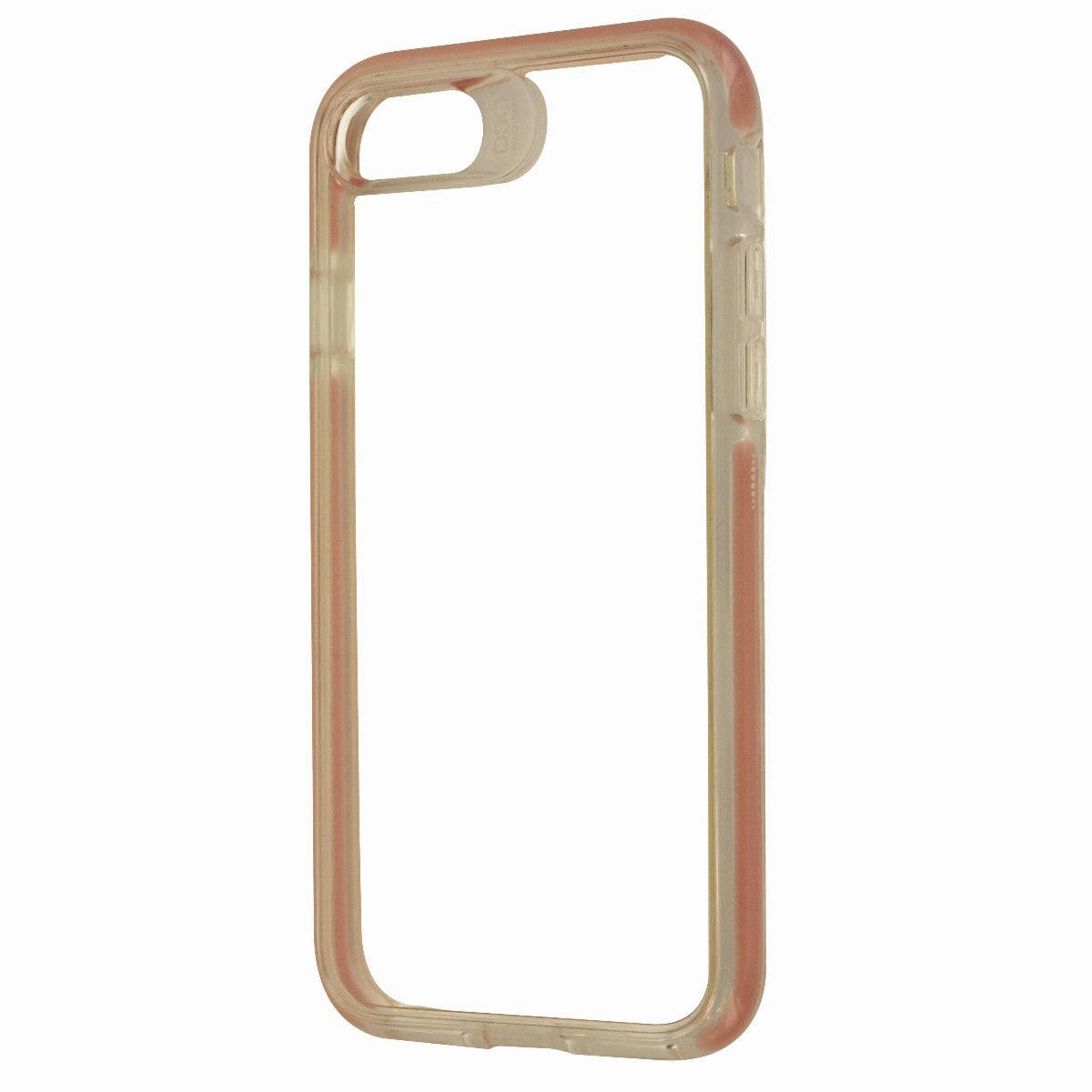 ZAGG D30 Piccadilly Hybrid Hard Case for iPhone 8 / 7 - Clear/Pink Rose Gold Textured Grip Modern Form