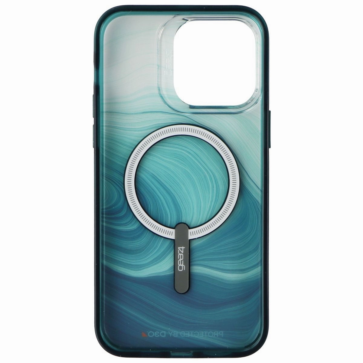 Minimal Aesthetic Touch Stylish Look ZAGG Gear4 Milan Snap Case for MagSafe for Apple iPhone 14 Pro Max - Green Swirl