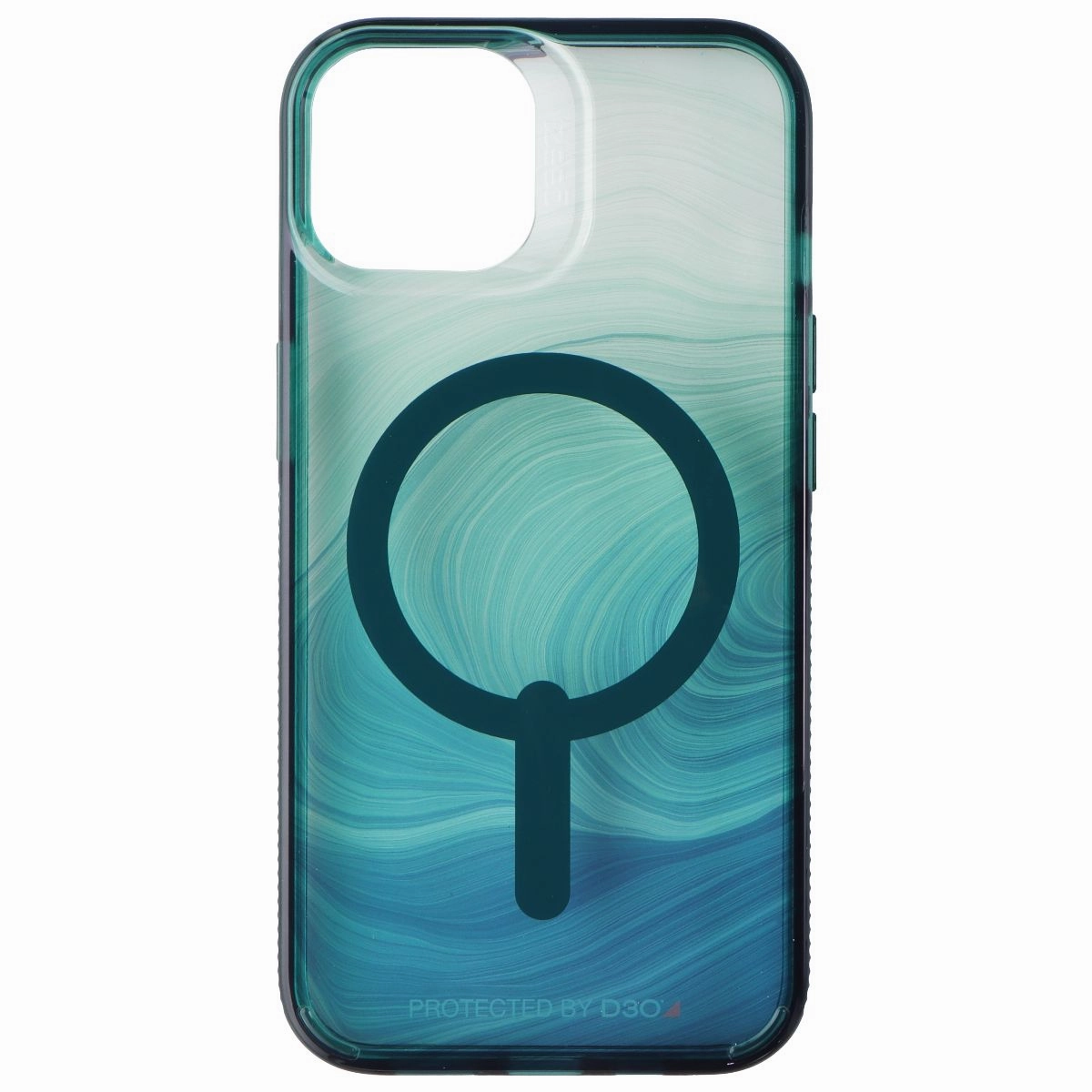 ZAGG Gear4 Milan Snap Case for MagSafe for iPhone 14/13 - Green Swirl Minimalist Aesthetic