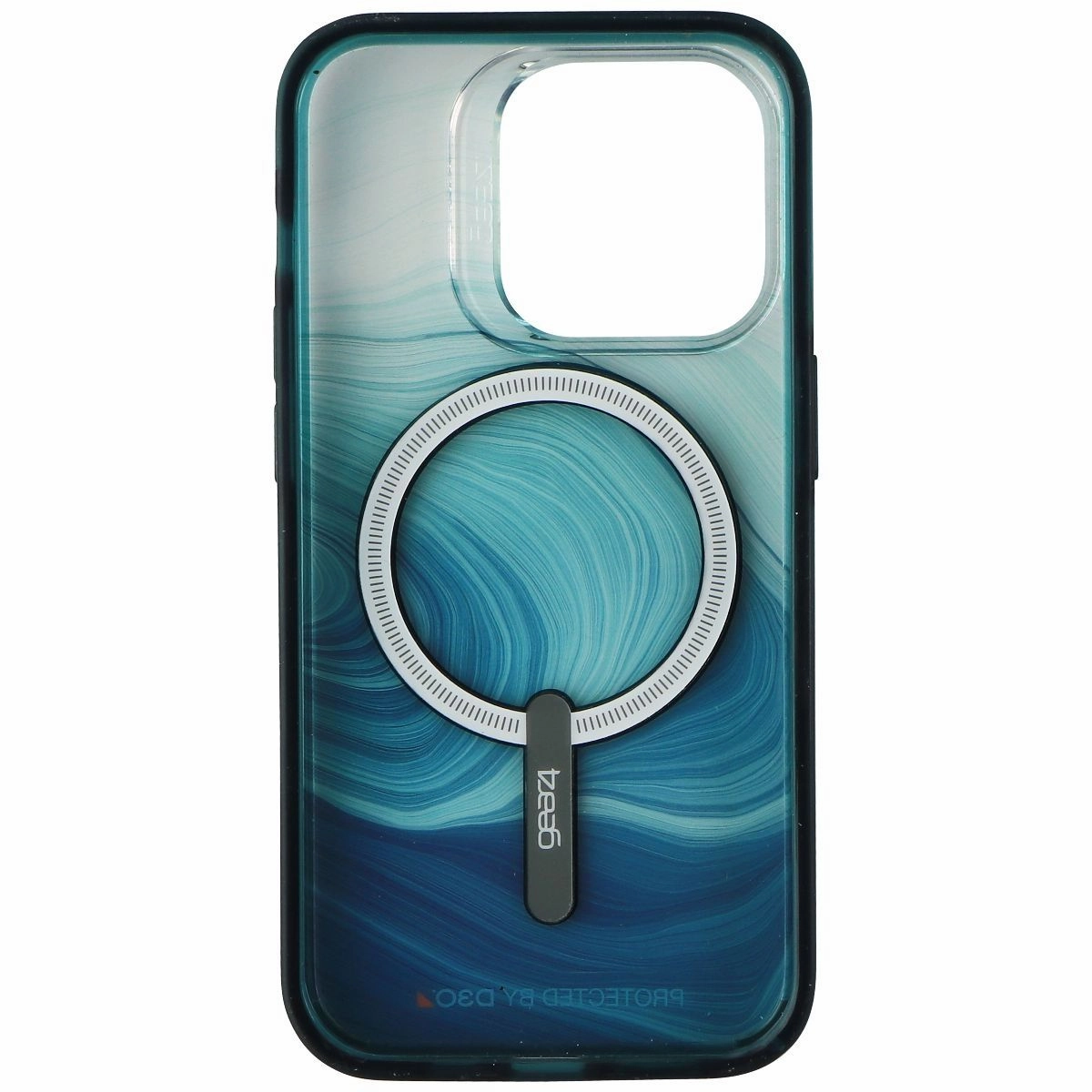 Color Pattern Protective Design Texture ZAGG Gear4 Milan Snap Case for MagSafe for iPhone 14 Pro - Green Swirl