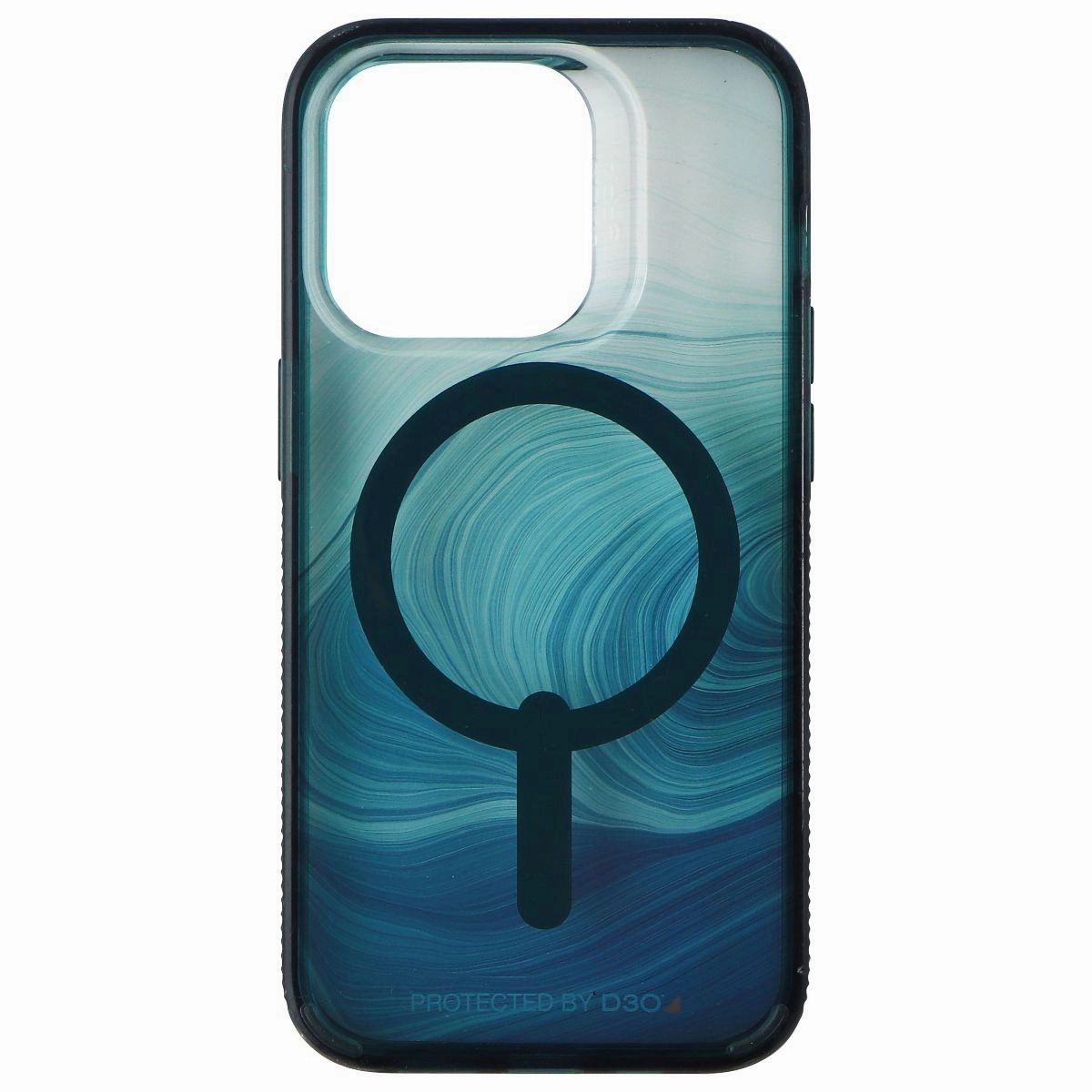 Hybrid Texture Resistant Layer ZAGG Gear4 Milan Snap Case for MagSafe for iPhone 14 Pro - Green Swirl