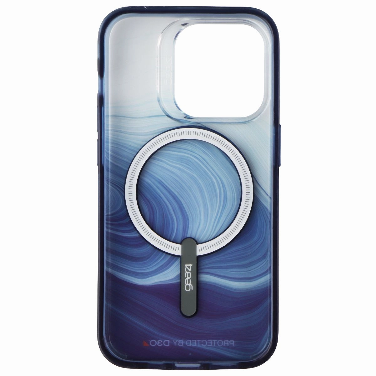 ZAGG Gear4 Milan Snap Series Case for MagSafe for iPhone 14 Pro - Blue Swirl Elegant Design Layer Shock shield