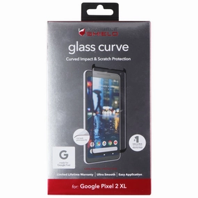 ZAGG Glass Curved Screen Protector for Google Pixel 2 XL - Clear Screen Protector Elite Plus