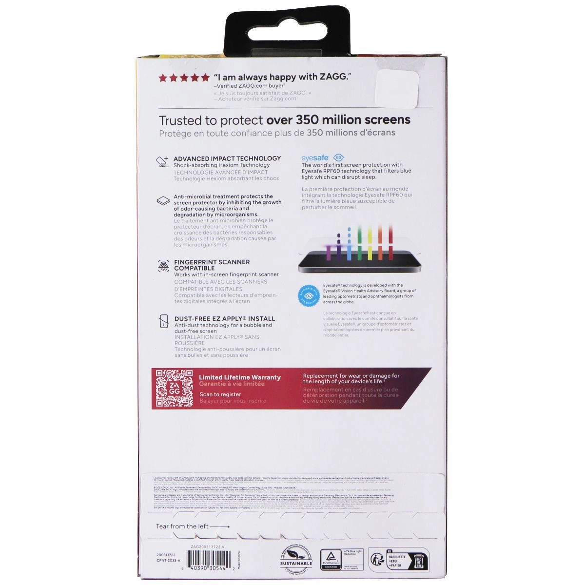 ZAGG Invisible Shield Fusion XTR3 Screen Protector for Samsung Galaxy S24 Ultra Screen Guard Ultra Max Elite Smooth Touch Ultra Max