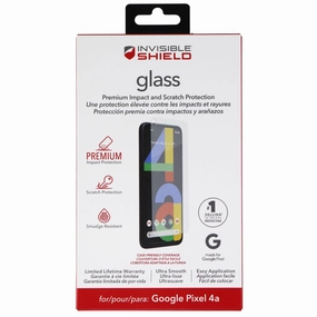ZAGG Invisible Shield Glass Screen Protector for Google Pixel 4a - Clear office laptop screen guard Ultra Smooth